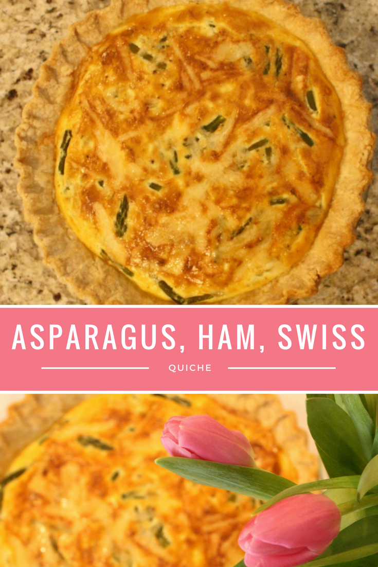 Asparagus Ham and Swiss Quiche Recipe - From the Family with Love