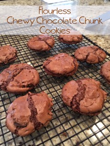 From the Family with Love Recipe Flourless Chewy Chocolate Chunk Cookies