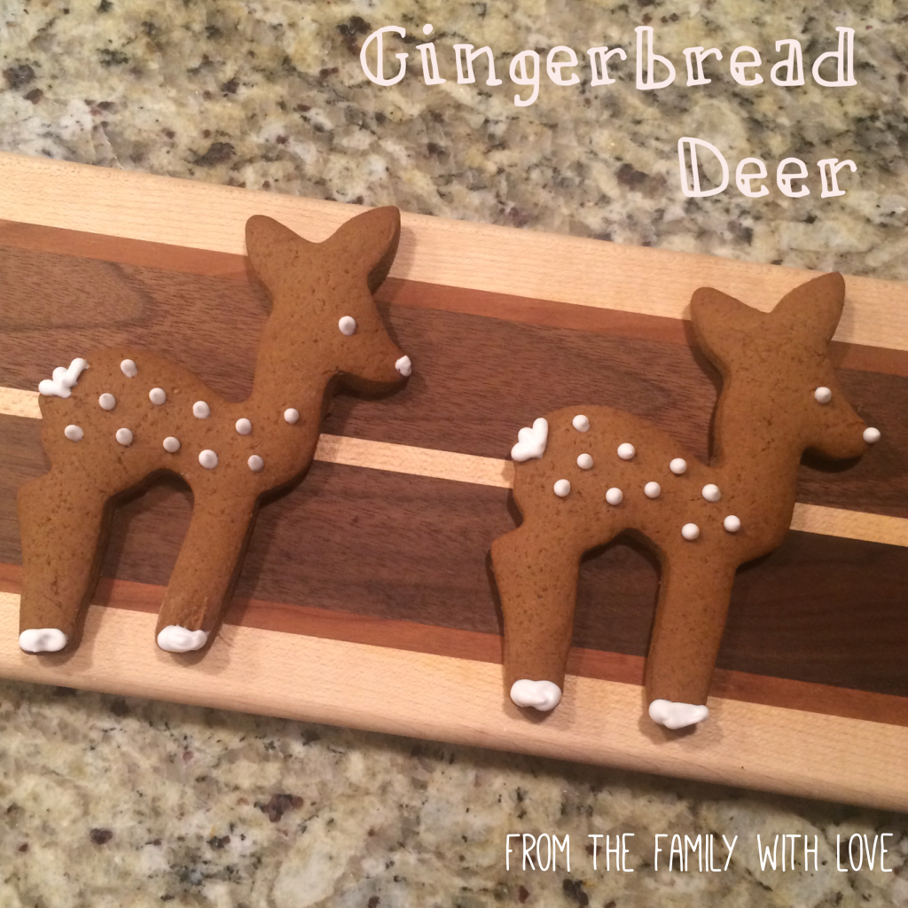 Gingerbread Deer Cookie Recipe From the Family with Love