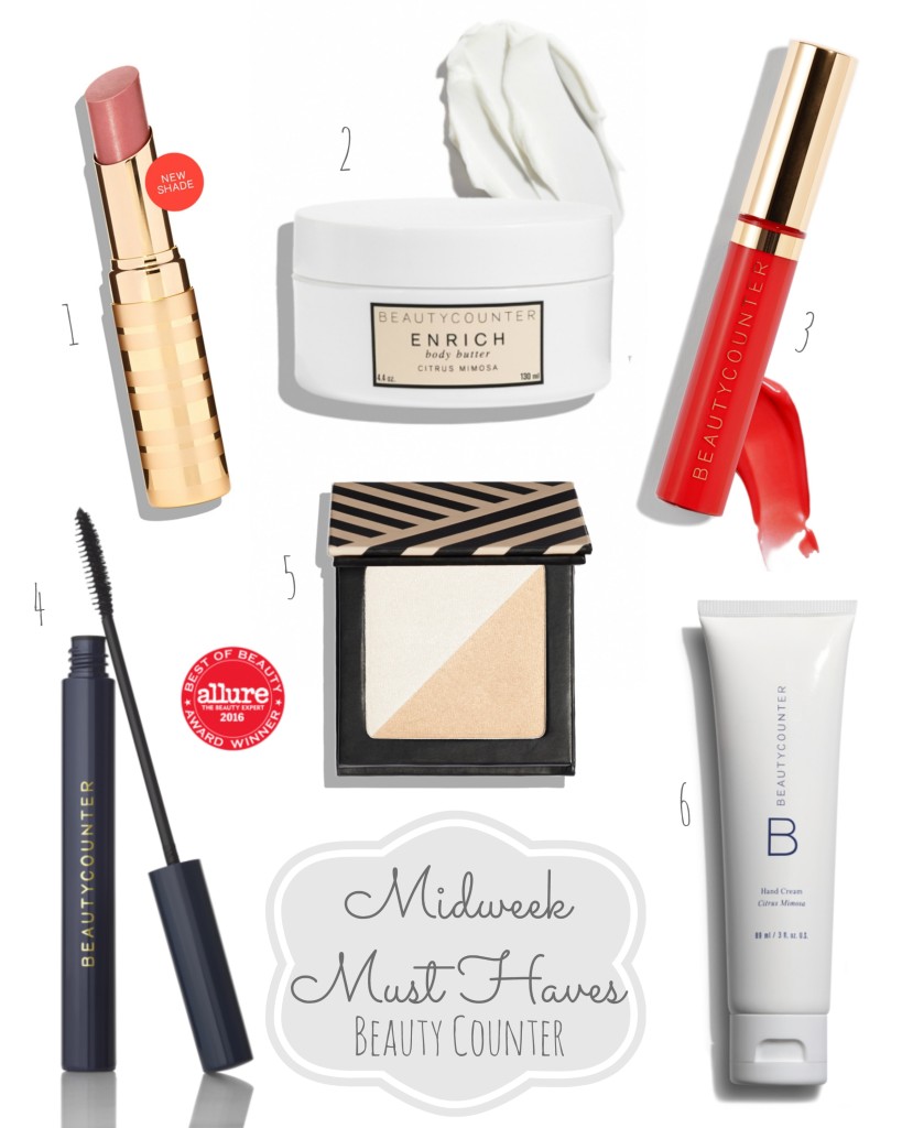 Midweek Must Haves Beauty Counter Lipgloss Lipstick Body Butter Mascara Makeup Gift Guide From the Family With Love main 1