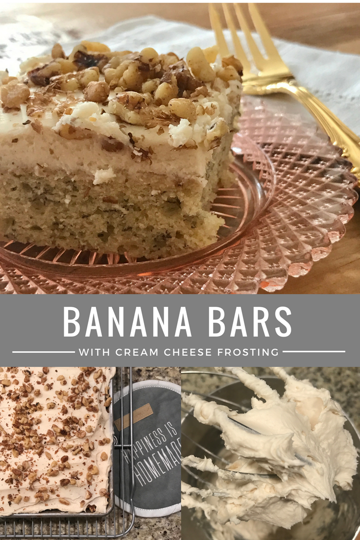 Banana Bars with Cream Cheese Frosting Recipe -From the Family with Love (1)