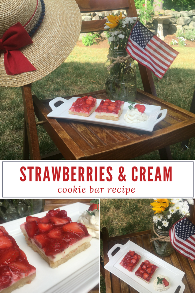 Strawberries and Cream Cookie Bar Recipe - From the Family With Love-3