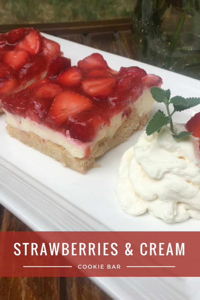 Strawberries and Cream Cookie Bar Recipe - From the Family With Love