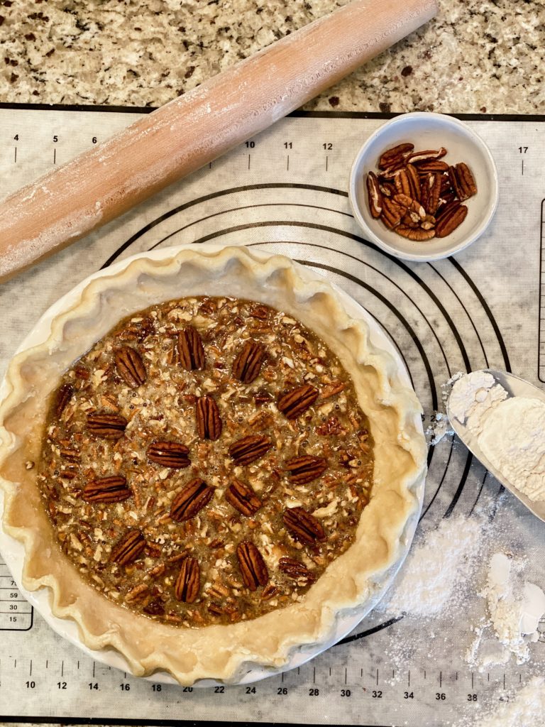 Grandma's Pecan Pie with Oakhurst Dairy Whipped Cream Pecan Pie Recipe Flaky Pie Crust with Shortening Recipe