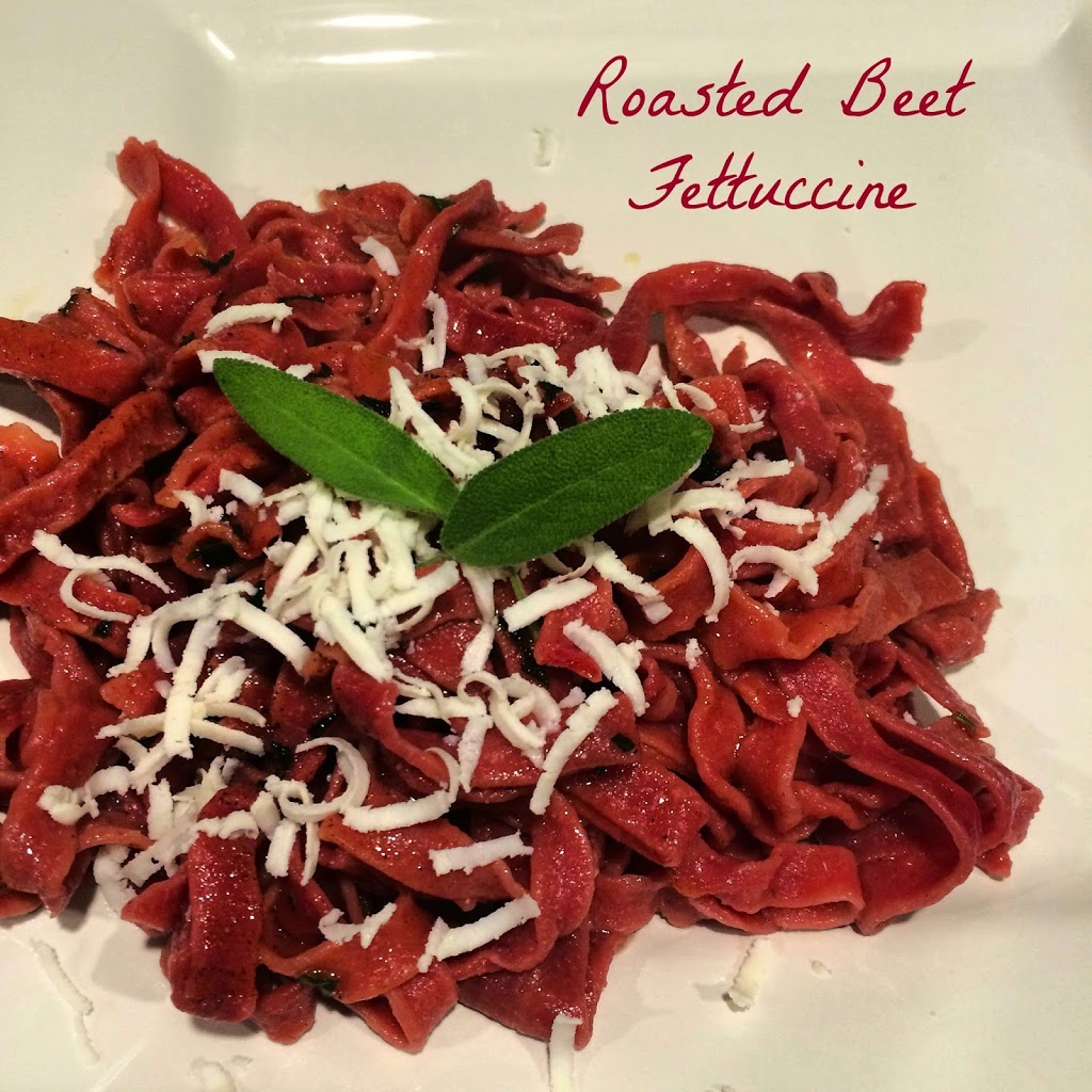 This will change your mind about beets:Recipe Roasted Beet Fettuccini (Video)