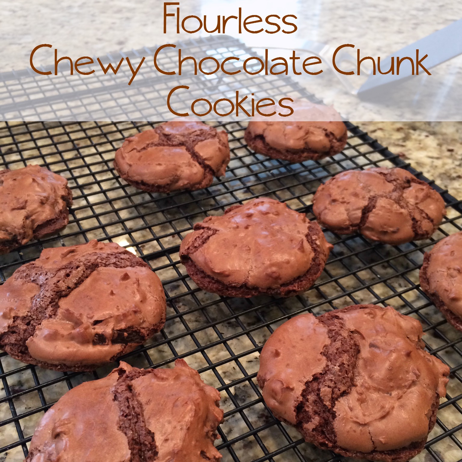 Flourless Gluten Free Chewy Chocolate Chunk Cookies recipe From the Family With Love 12 Days of Baking Day 5