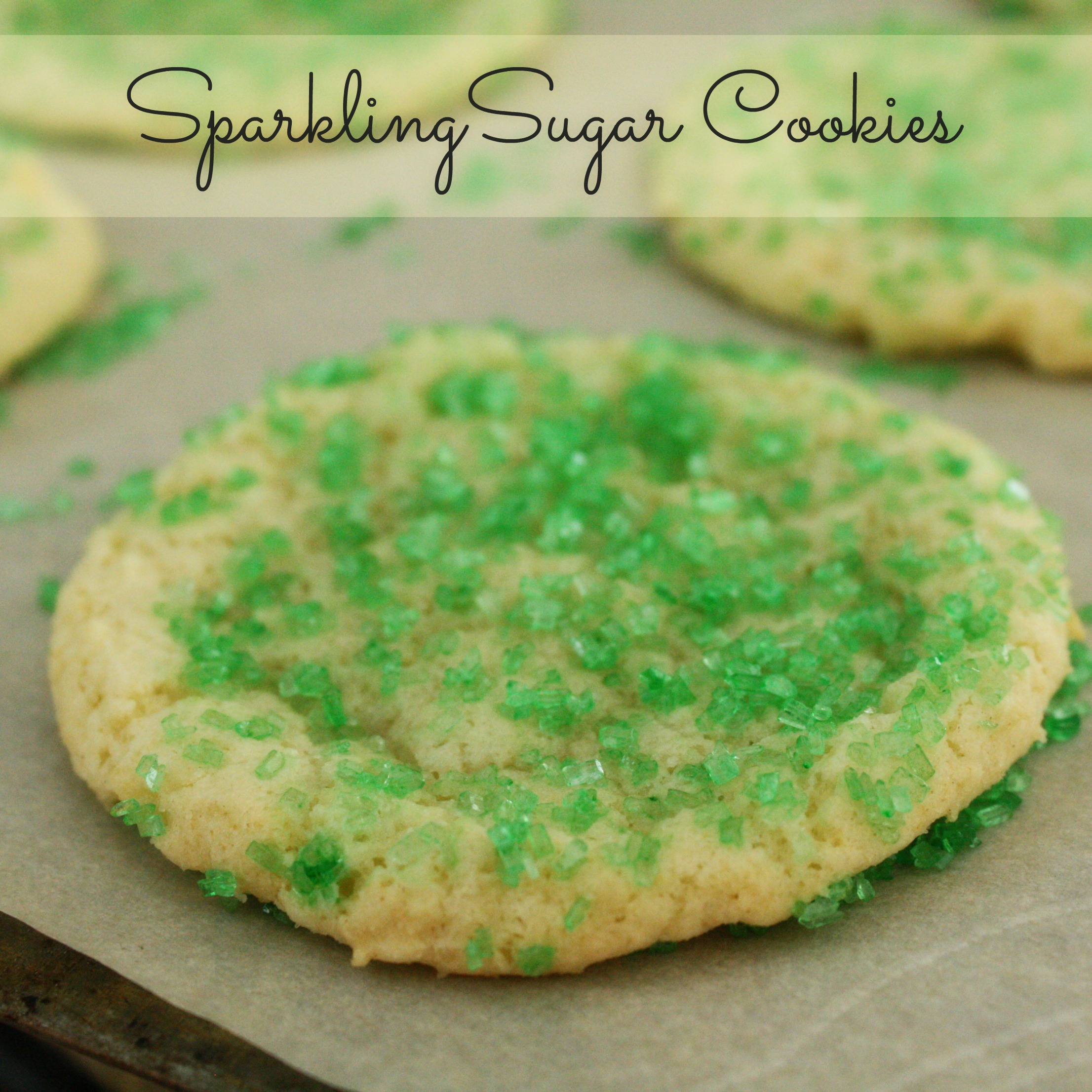 Sparkling chewy sugar cookies recipe From the Family With Love