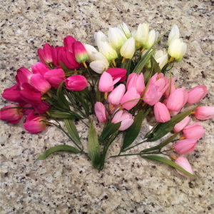 Spring Tulip Wreath From the Family With Love Cut up Bunches