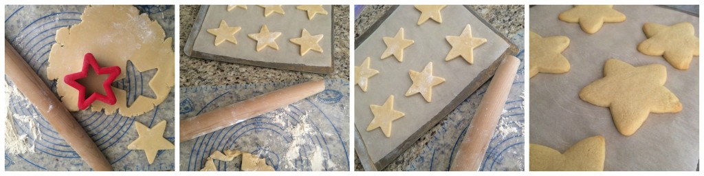 Rollout Cutout star cookies Fourth of July From the Family With Love