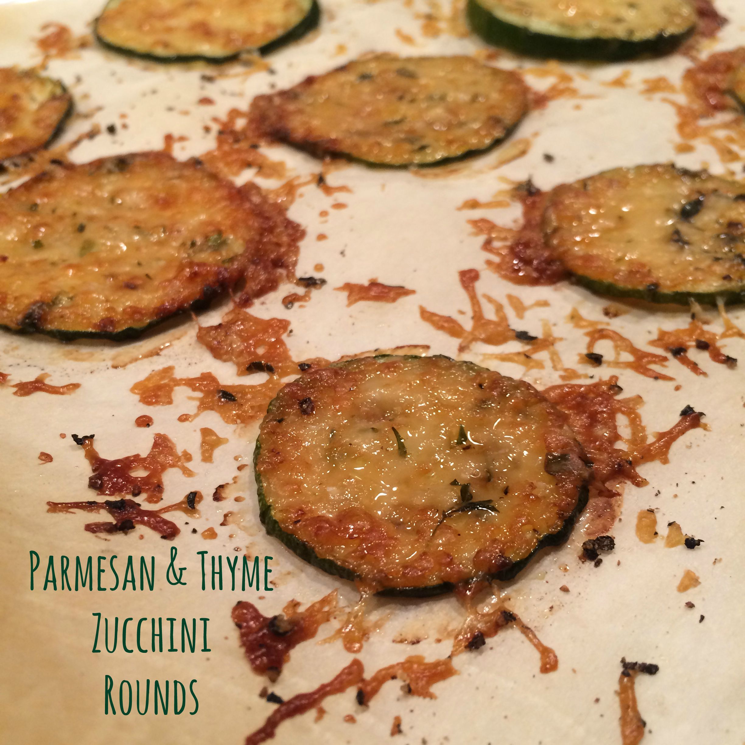 Let the Zucchini Eating Begin: Parmesan Thyme Zucchini Rounds