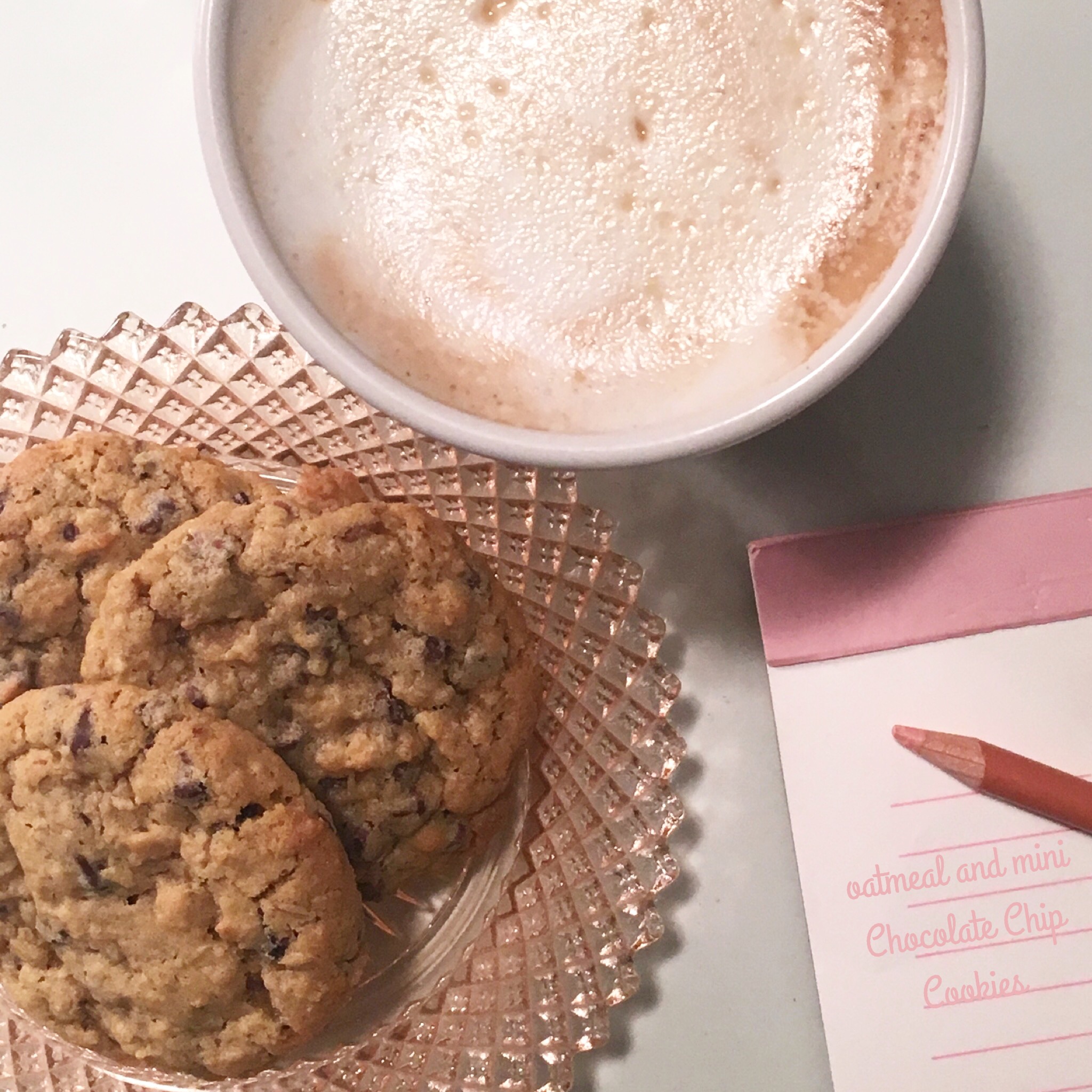 Accidents Happen: Oatmeal and Mini Chocolate Chip Cookies