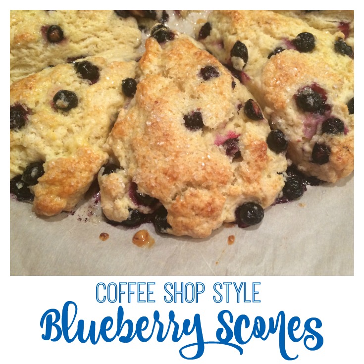 A Coffee Shop Favorite: Fresh Blueberry Scones Recipe