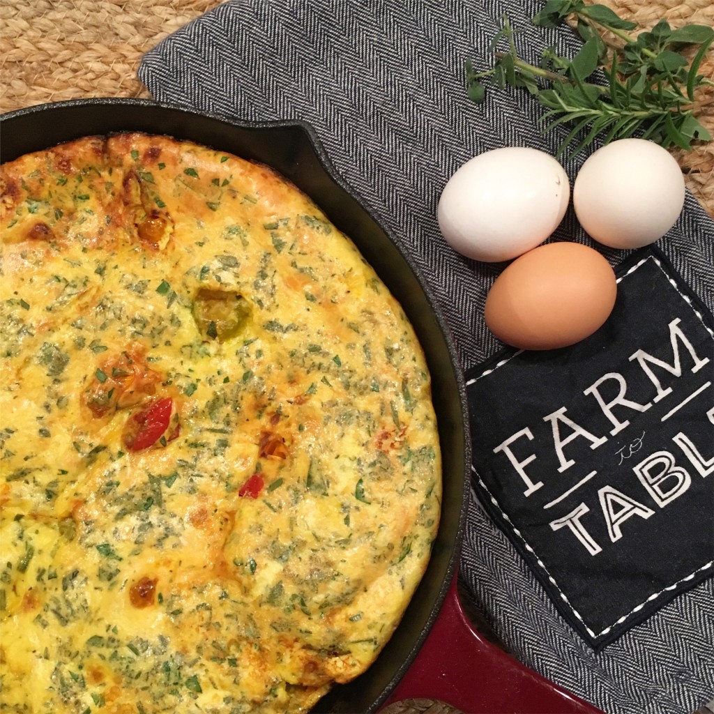 Tomato and Fresh Herb Frittata Recipe From the Family With Love