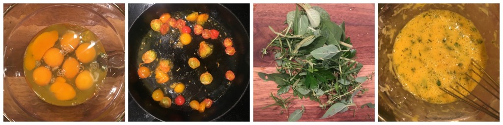 Step by Step on how to make Tomato and Fresh Herb Frittata Recipe From the Family With Love