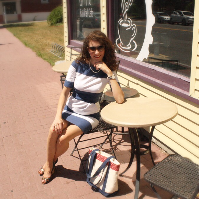 From the Closet #5: Last Days of Summer {Navy and White Stripes}