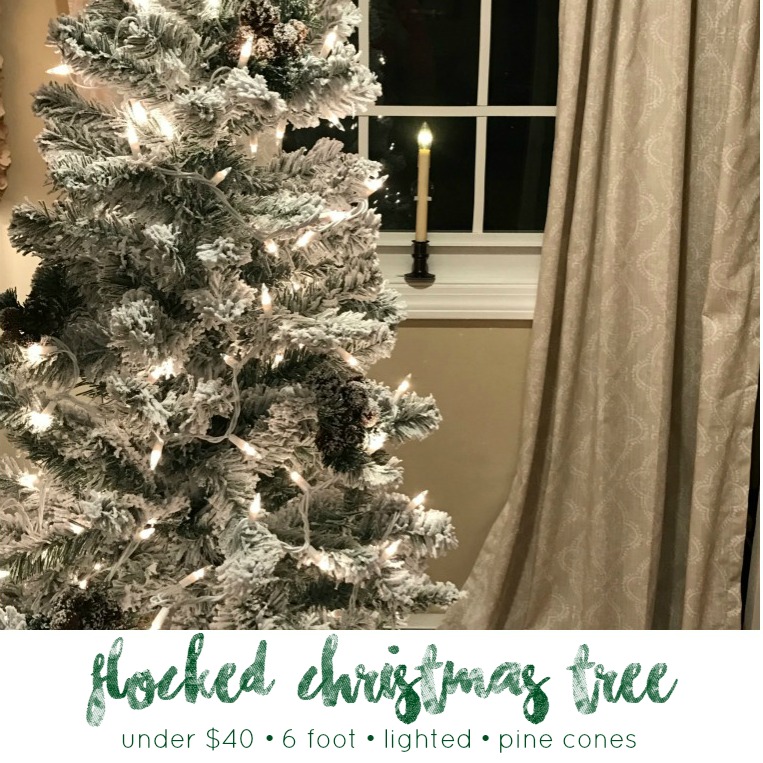 White Christmas: Create a 6′ Flocked Christmas Tree for under $40