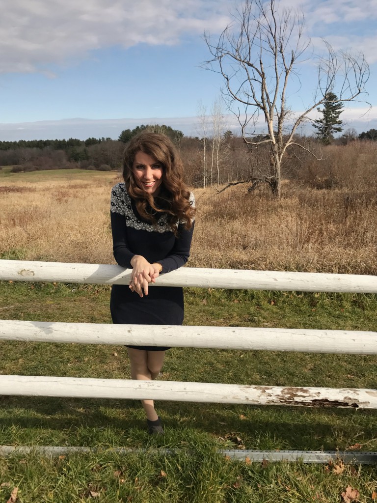 Navy and Grey Sweater Dress From the Closet Grey Booties Tommy Hilfiger Gap Kids Navy Baby Gap From the Family With Love