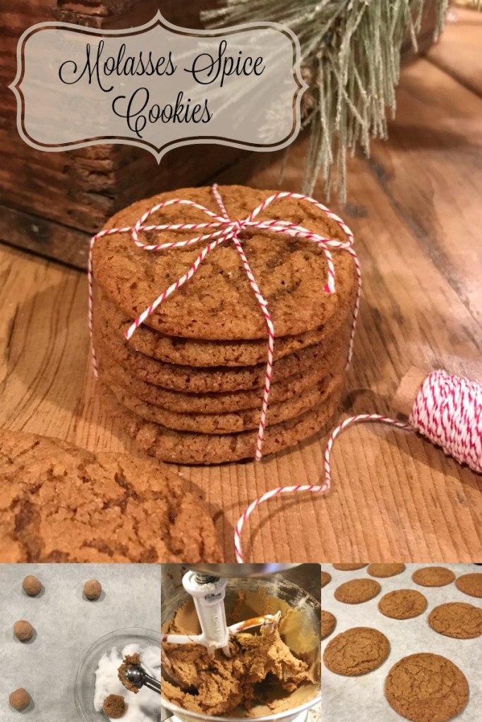Molasses Spice Cookies Chewy 12 Days of Cookies Recipe From the Family with Love Day 1