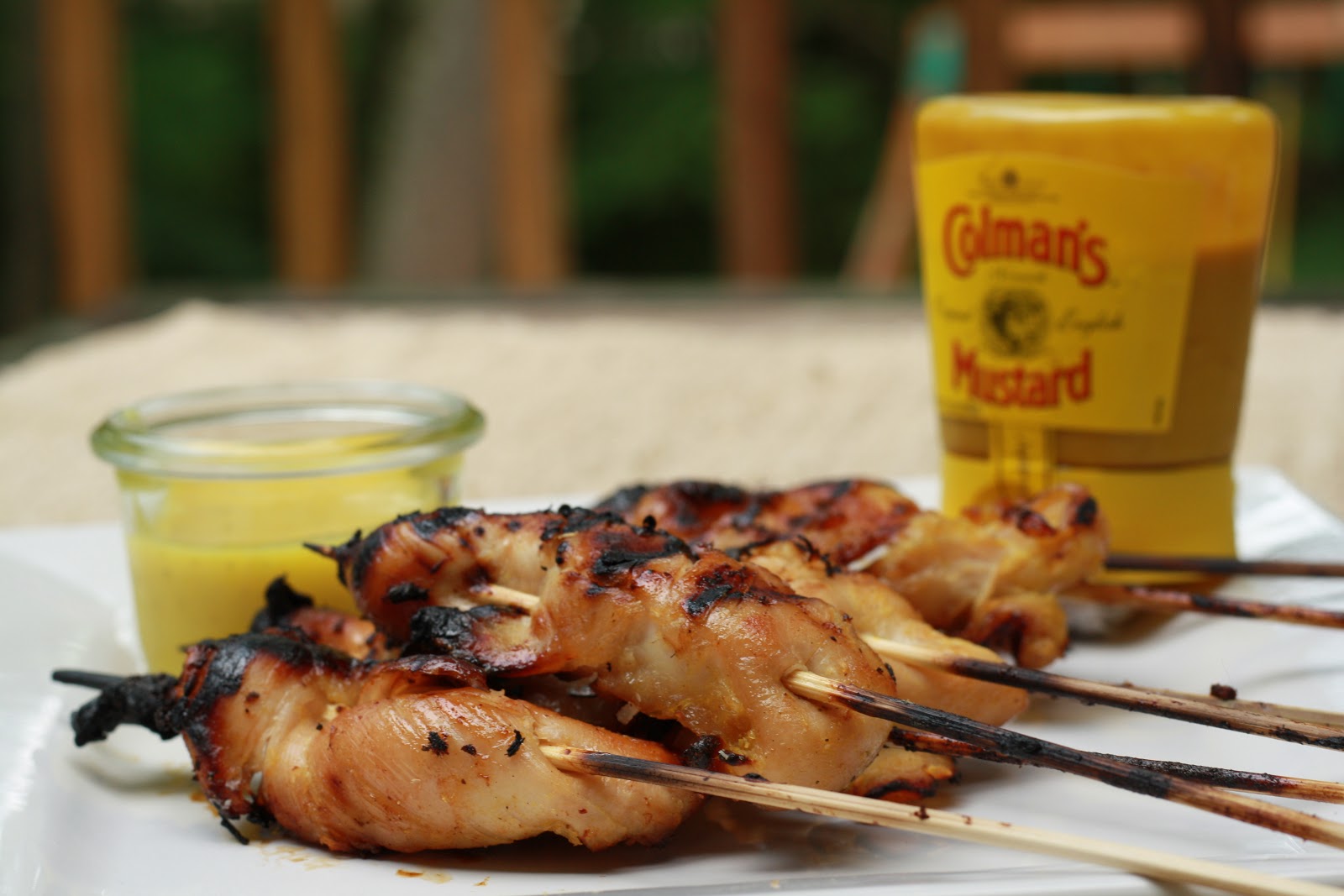 On the Grill: Honey Mustard Chicken + dipping sauce with a kick