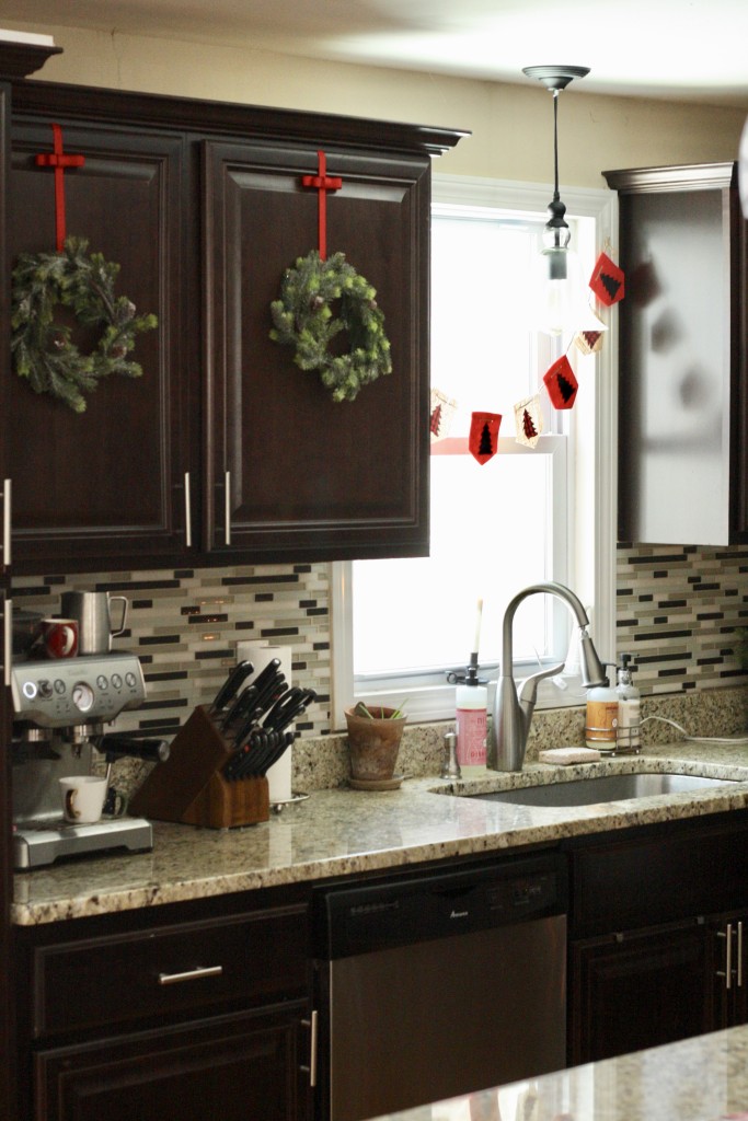 Christmas Kitchen Tour - Christmas Wreaths and Hot Cocoa - Christmas Home Tour - From the Family with Love