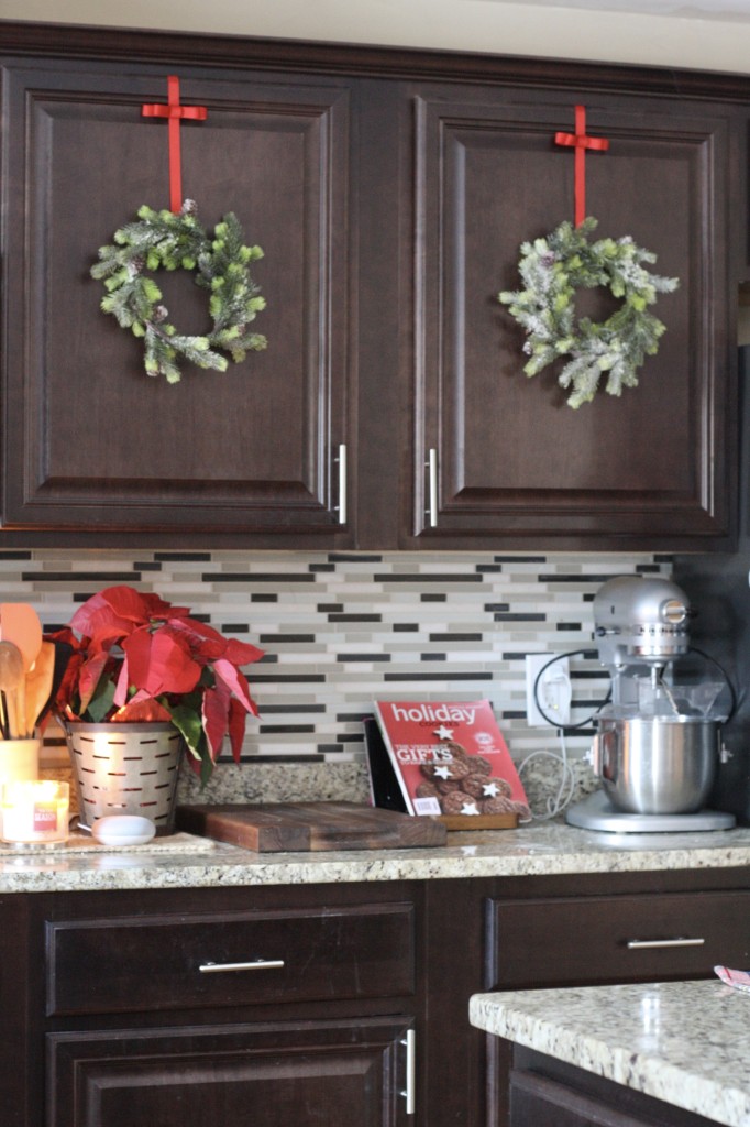 Christmas Kitchen Tour - Christmas Wreaths and Hot Cocoa - Christmas Home Tour - From the Family with Love