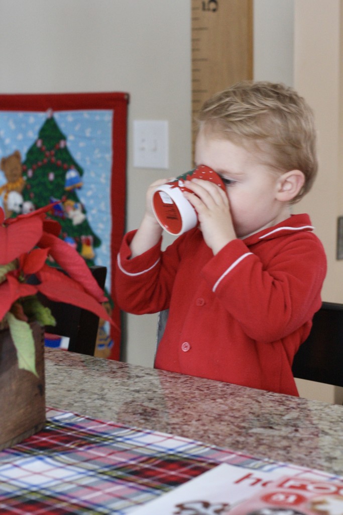 Christmas Kitchen Tour - Christmas Wreaths and Hot Cocoa - Red Pajamas - Christmas Home Tour - From the Family with Love