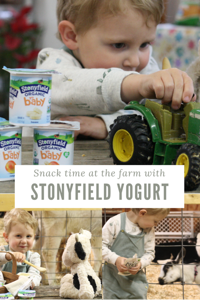 Snacktime at the farm with Stonyfield Yogurt