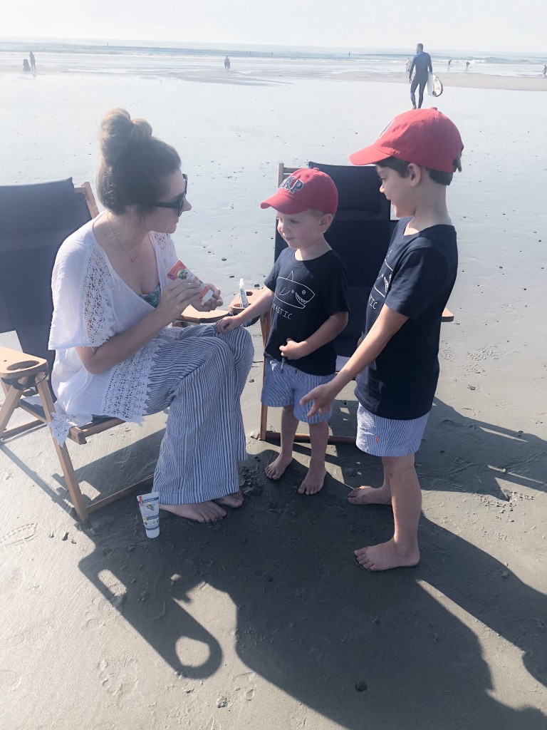 From the Road: NH Jenness State Beach Rye NH - Stonyfield yogurt pouches - From the Family