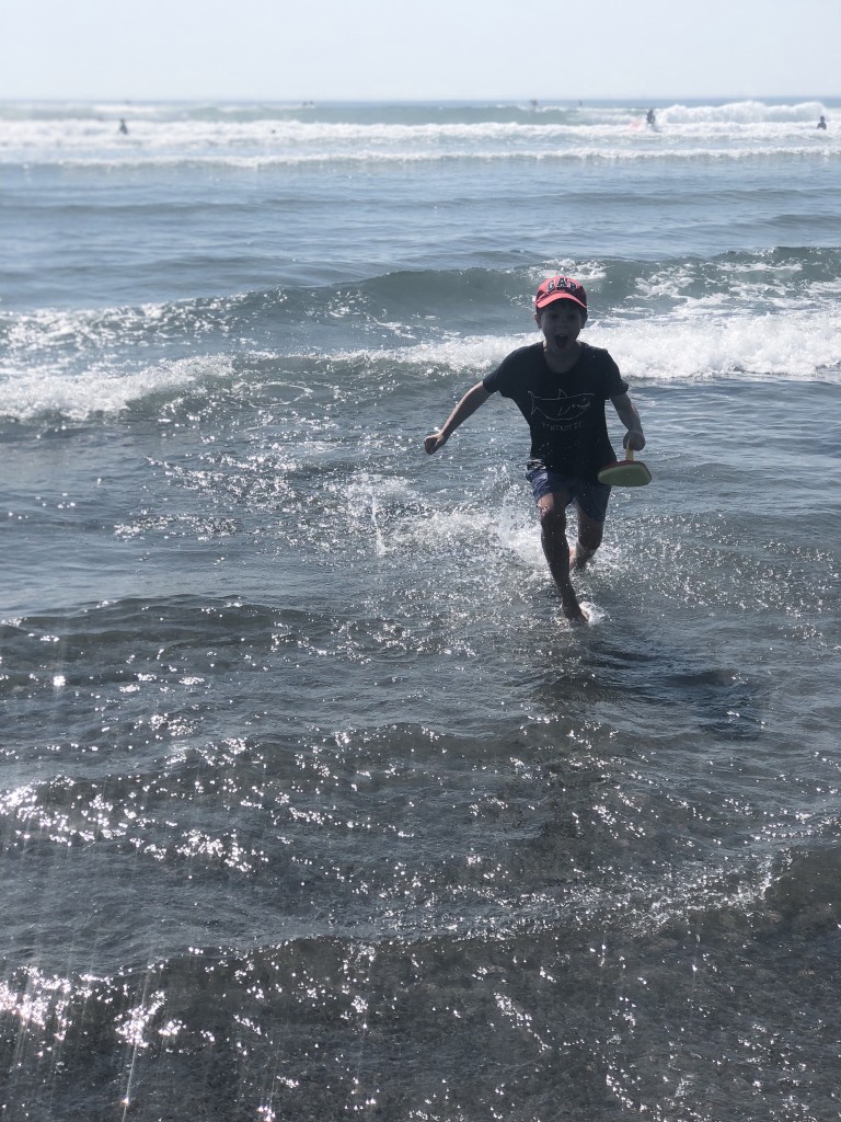 From the Road: NH Jenness State Beach Rye NH - jumping in waves