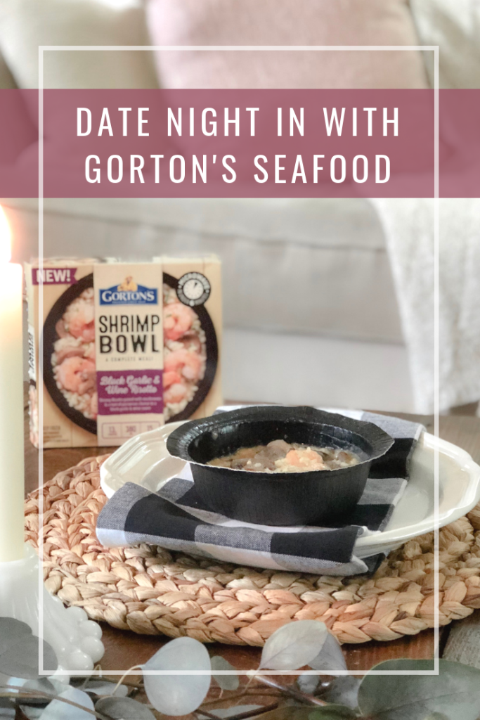 Reconnecting after 10 years with Gorton's Seafood - Date Night in - Black Garlic & Wine Risotto Shrimp Bowl - From the Family