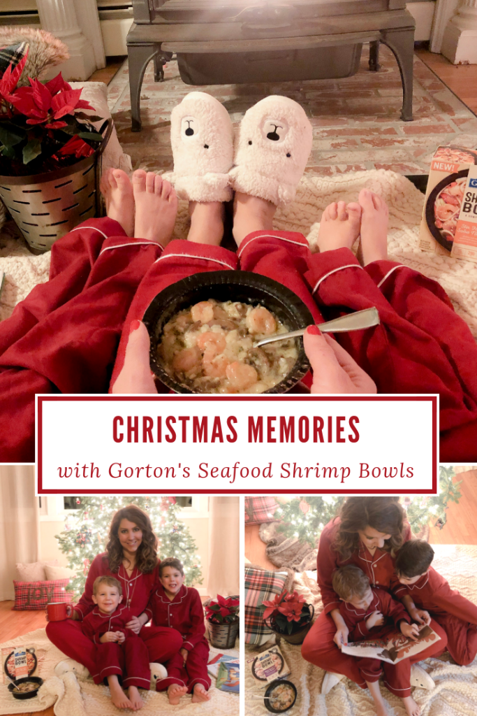 Christmas Memories  with Gorton's Seafood - Shrimp Bowls - slowing down at Christmas - Christmas stories by the tree  - From the Family