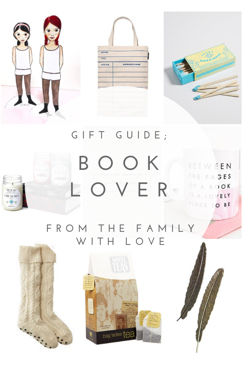 Book Lover Gift Guide - non-book gift ideas - gift guide for reader - gift idea - gift round up - From the Family
