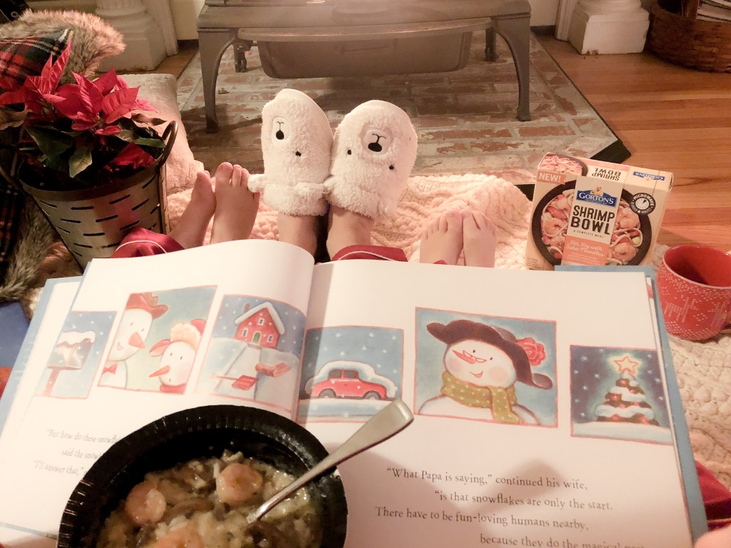 Christmas Memories with Gorton's Seafood - Shrimp Bowls - slowing down at Christmas - Christmas stories by the tree - From the Family