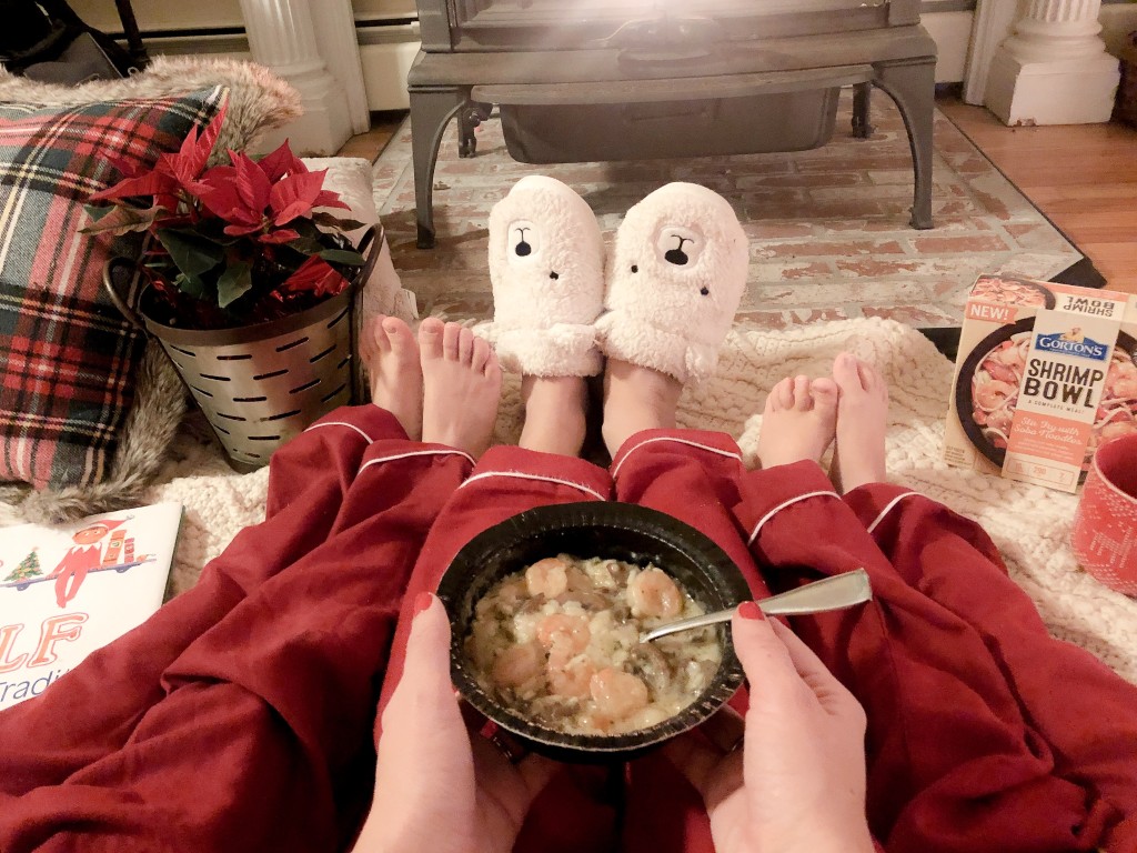 Christmas Memories with Gorton's Seafood - Shrimp Bowls - slowing down at Christmas - Christmas stories by the tree - From the Family