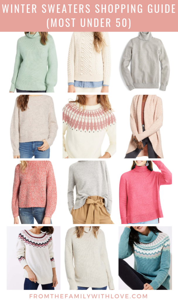 Winter Sweaters - Shopping Guide - From the Closet - From the Family