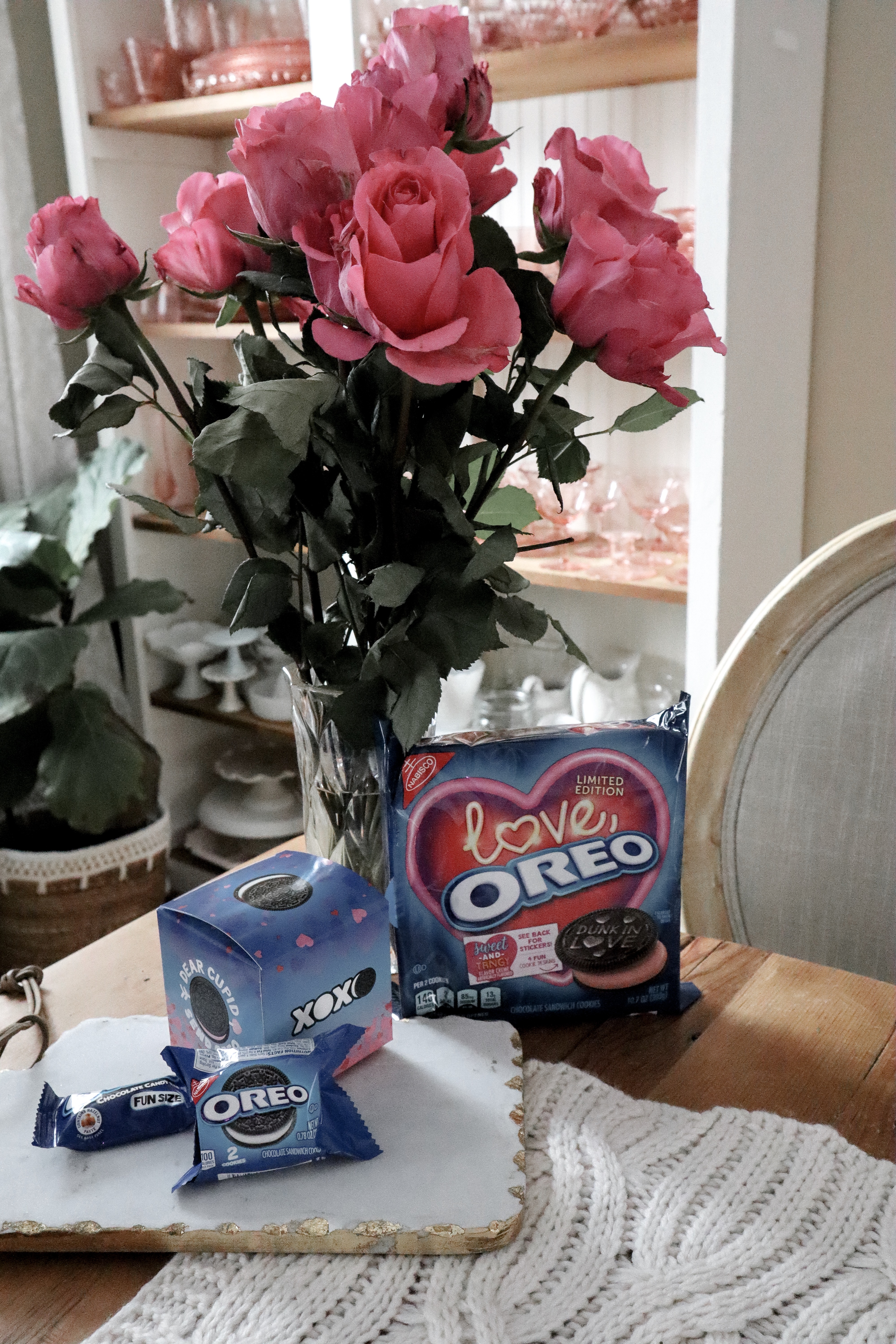 Easy Valentine Favors - OREO cookie Valentines - OREO Valentine Exchange Kit - From the Family