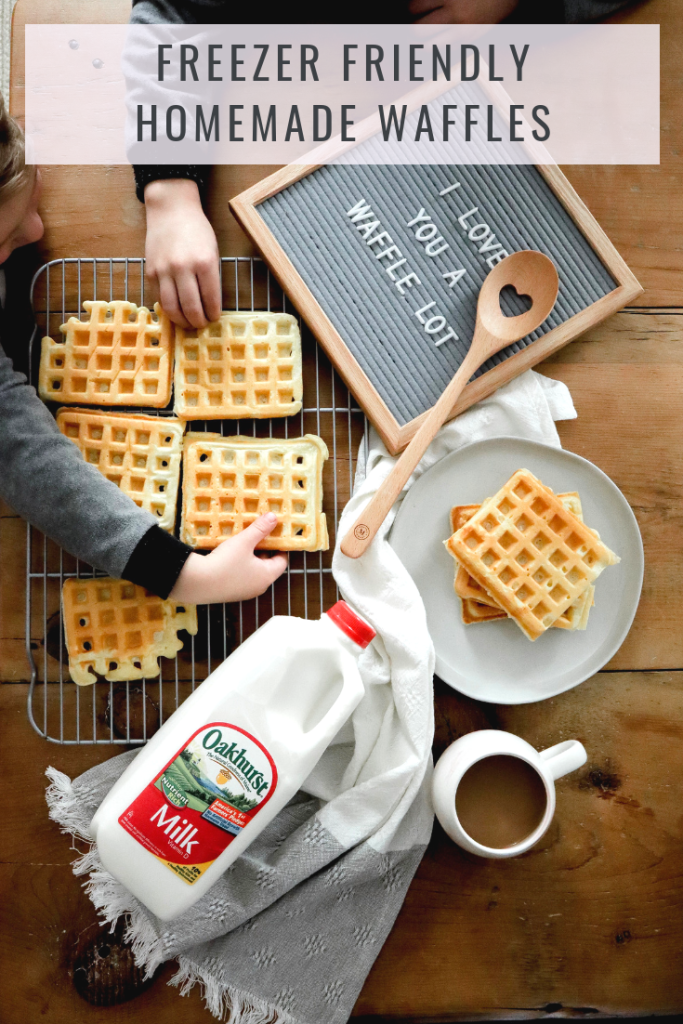 Freezer Friendly Waffles Recipe with Oakhurst - From the Family