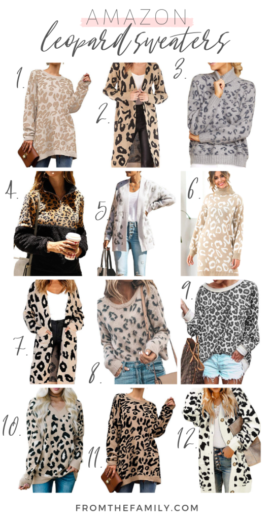 Amazon Leopard Sweaters, leopard cardigan, leopard pullover, leopard sweater dress, snow leopard cardigan, Nordstrom leopard cardigan dupe, amazon fashion