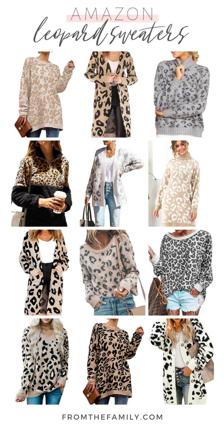 Amazon Leopard Sweaters, leopard cardigan, leopard pullover, leopard sweater dress, snow leopard cardigan, Nordstrom leopard cardigan dupe, amazon fashion