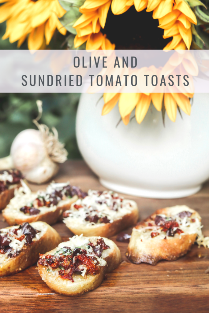 Olive and Sun-dried Tomato Toasts