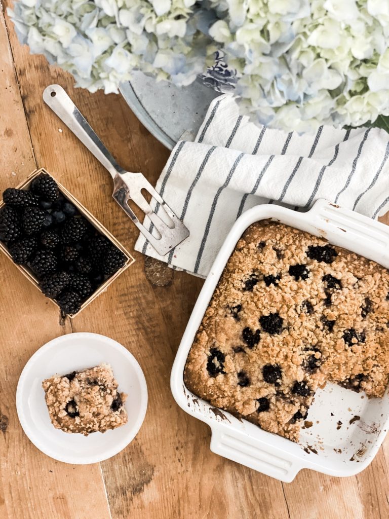 Blackberry Streusel Coffee Cake with Oakhurst Dairy