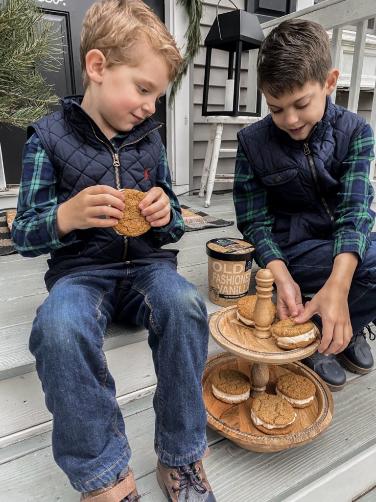 Gingersnap Cookies Ice Cream Sandwiches Recipe with Giffords