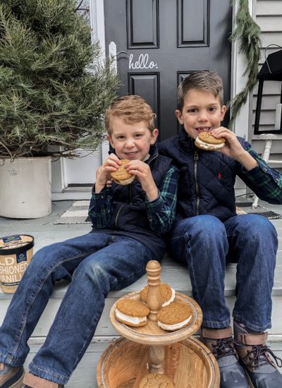 Gingersnap Cookies Ice Cream Sandwiches Recipe with Giffords