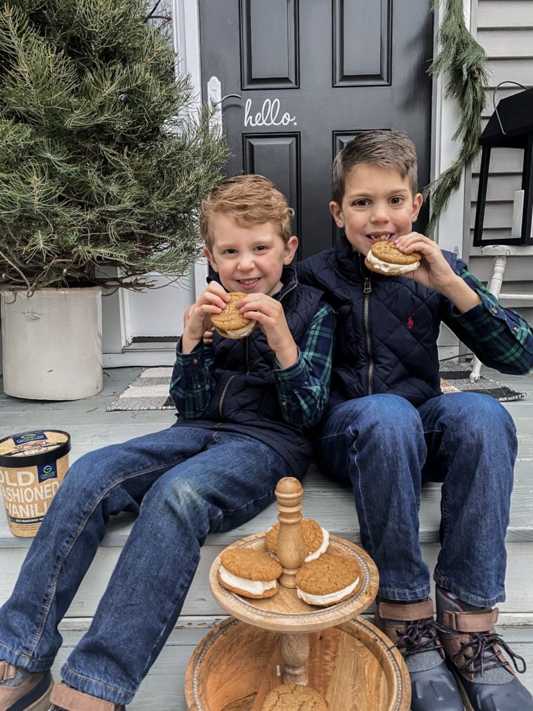 Gingersnap Cookies Ice Cream Sandwiches Recipe with Giffords