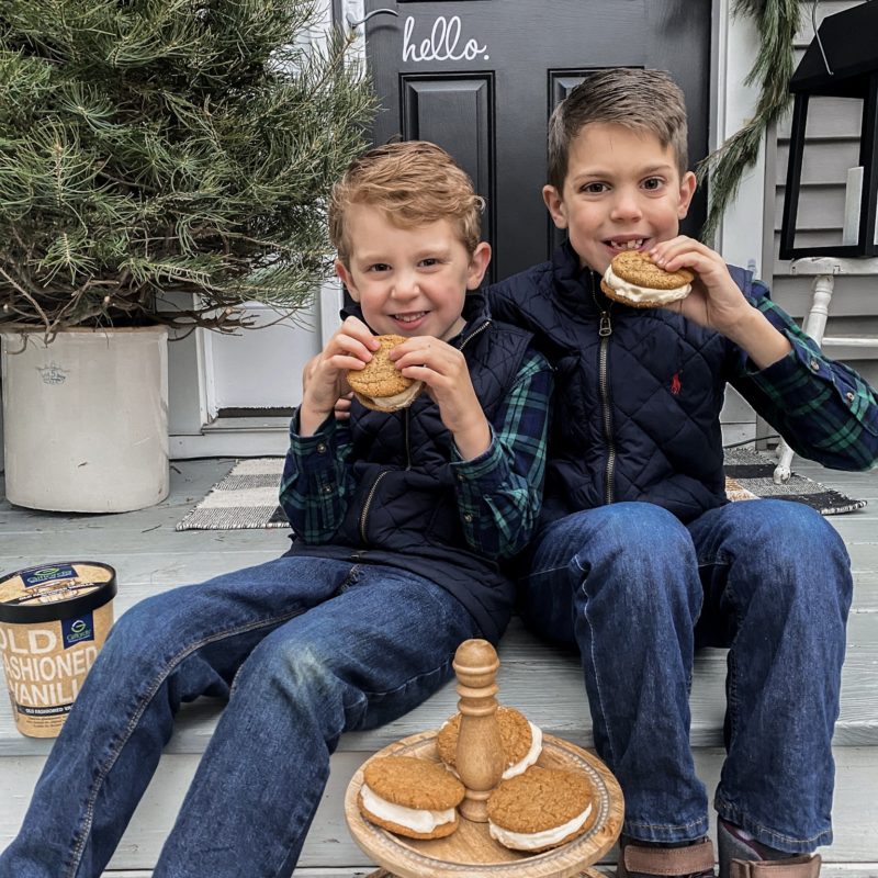 Gingersnap Ice Cream Sandwiches with Giffords