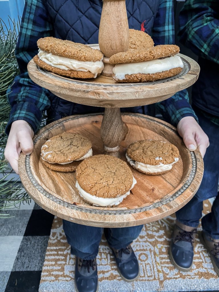 Gingersnap Cookies Ice Cream Sandwiches Recipe with Giffords