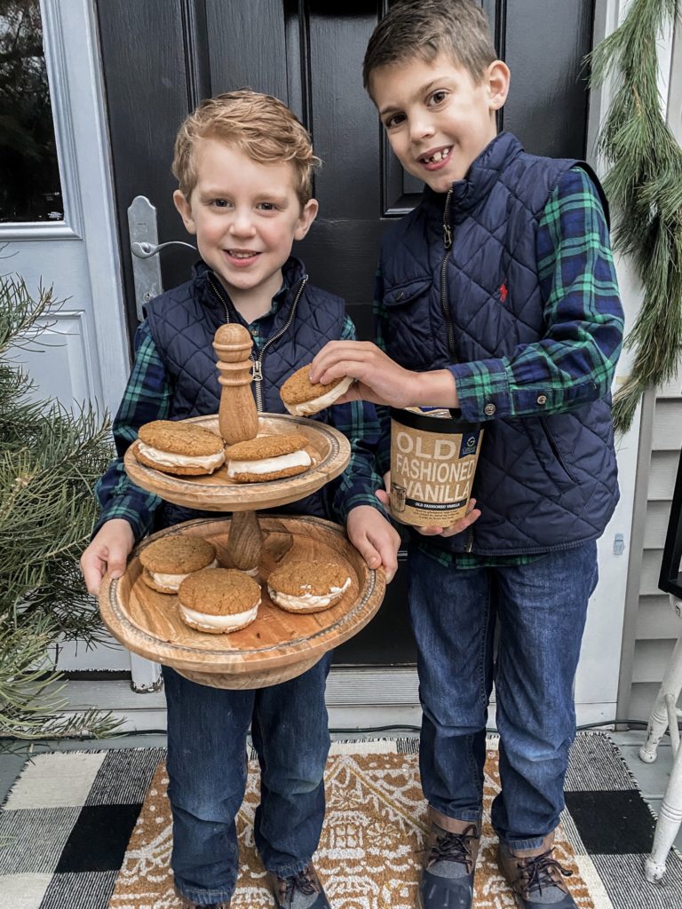 Gingersnap Cookies Ice Cream Sandwiches Recipe with Giffords