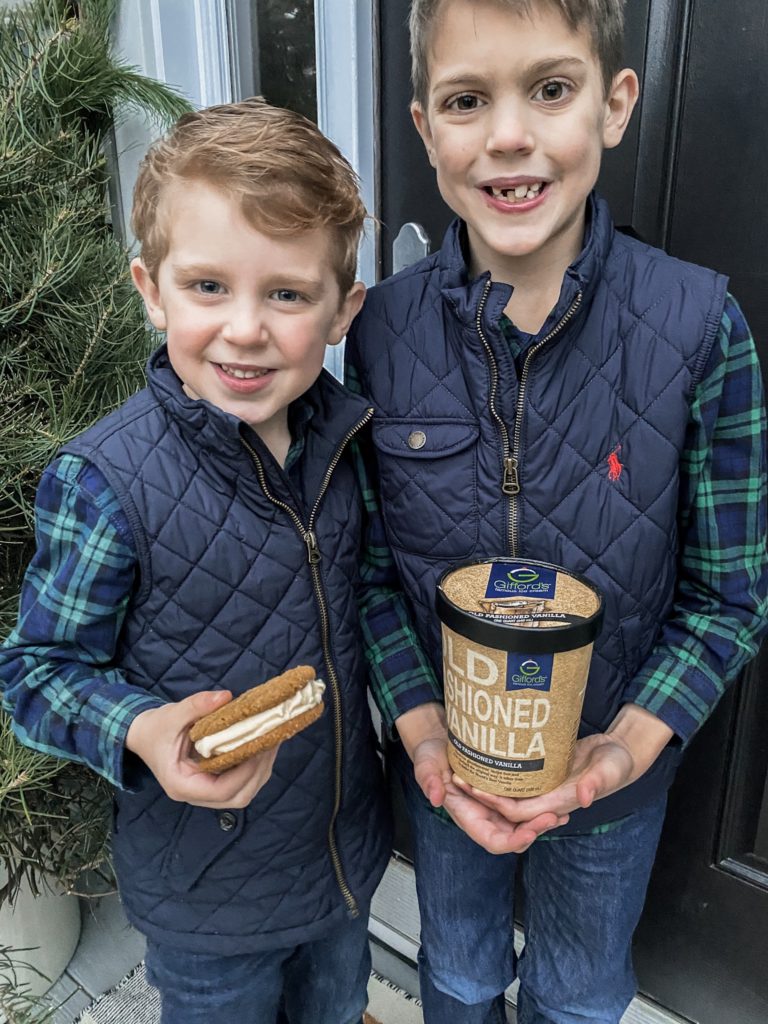 Gingersnap Cookies Ice Cream Sandwiches Recipe with Giffords