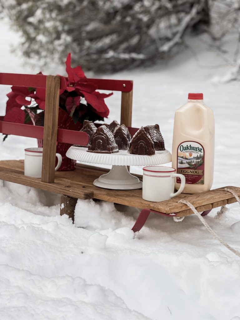 Gingerbread Cake with Oakhurst Eggnog