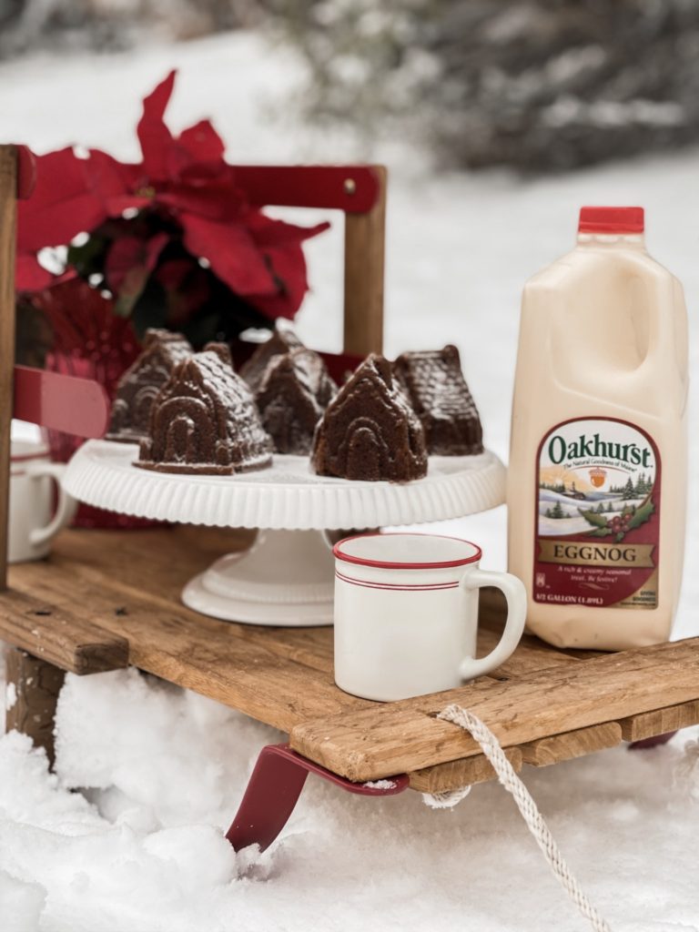 Gingerbread Cake with Oakhurst Eggnog